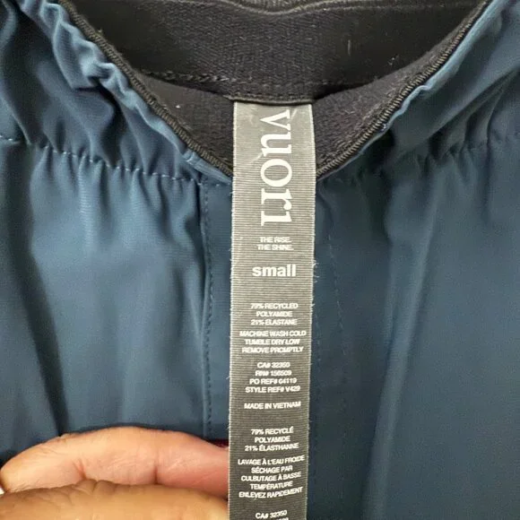 Vuori Fleet Athletic Pants Blue Hiking Outdoor Mens Nylon Size Small